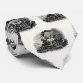 Treinen Locomotief Stoommachine Stropdas (Opgerold)