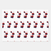 Treinen met hart inpakpapier vel (Voorkant)