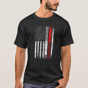 Treinen op spoorstaven - amerikaans model voor loc t-shirt