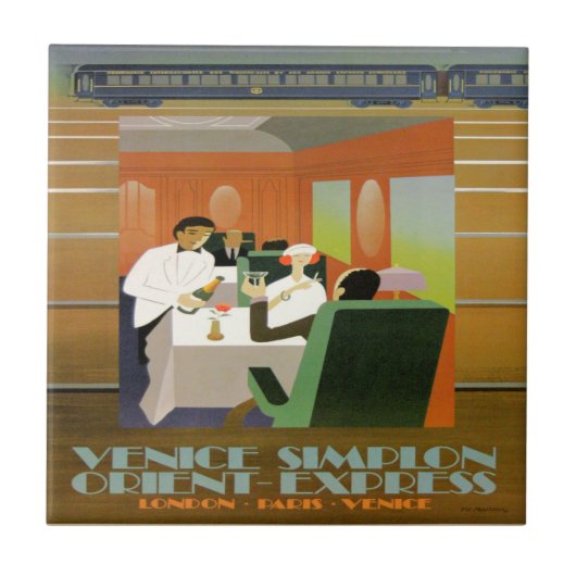 treinen, Orient Express, Tegeltje (Voorkant)
