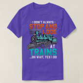 Treinen Spoorweg Model Trein T-shirt (Design voorkant)