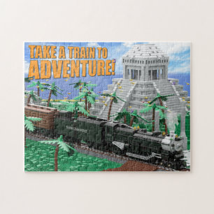 Treinexpedition naar Oude Ruïnes Legpuzzel