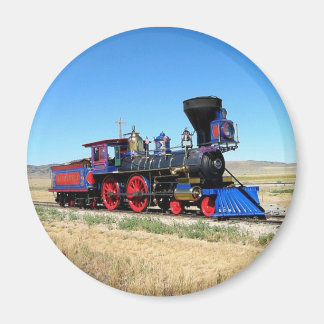 Treinfoto van de locomotiefstoommotor magneet