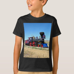 Treinfoto van de locomotiefstoommotor t-shirt