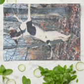 Treing Walker Coonhound Kitchen Towel Theedoek (Gevouwen)