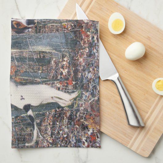Treing Walker Coonhound Kitchen Towel Theedoek (Quarter Fold)