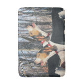 Treing Walker Coonhounds Howling Woodland Badmat (Voorkant Verticaal)