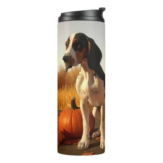 Treining Walker Coonhound Puppy Herfst Pompoen Thermosbeker (Gedraaid links)