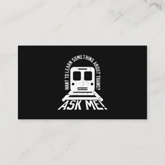 Treiningenieur en spoorwegmotorarbeider Spoorweg Visitekaartje (Achterkant)