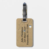  treinkaartje 1800's bagagelabel (Achterkant verticaal)