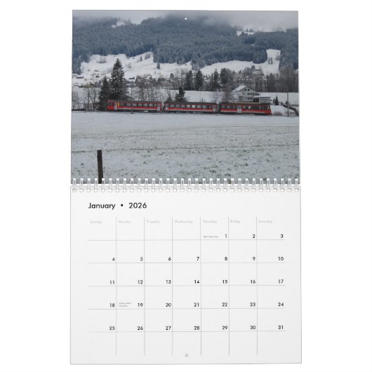 Treinkalender Zwitserland 2014 Kalender (Jan 2026)