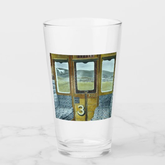 Treinlandschap (door Eric Ravilious) Glas (Voorkant)