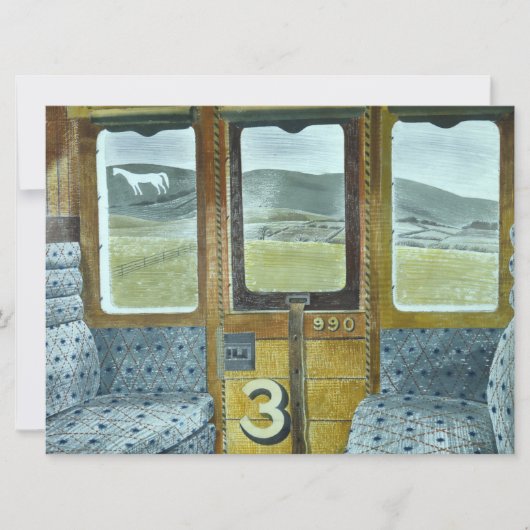 Treinlandschap (door Eric Ravilious) Kaart (Voorkant)