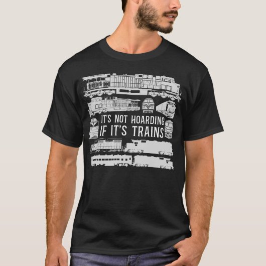 Treinlocomotief Het is niet hamsteren als het trei T-shirt (Voorkant)