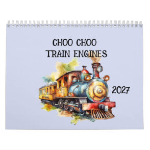 Treinmachines voor kinderen kalender