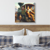 Treinmachinist Bigfoot Canvas Afdruk (Insitu (Slaapkamer))