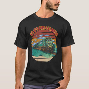 Treinmachinist Locomotief Ik hou van Treinen Spoor T-shirt