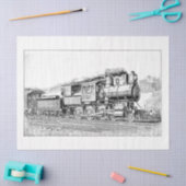  treinmotorlocomotief Ephemera Decoupage Tissuepapier (Craft)