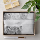  treinmotorlocomotief Ephemera Decoupage Tissuepapier (Geschenk)