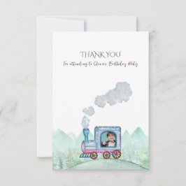  treinontwerp voor kinderen bedankkaart