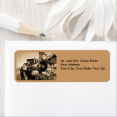  treinpersoneel en mascotte etiket (Insitu)