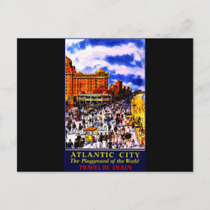  treinreizen in de Atlantische Oceaan Briefkaart