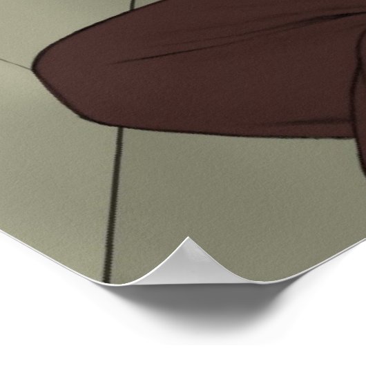 Treinride afdrukken poster (Hoek)