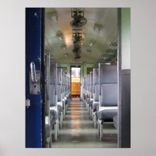 Treinrijtuig Thailand ... Zuidoost-Azië Reizen Poster