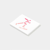Treinritten, grensoverschrijdend rijden post-it® notes (Schuin)