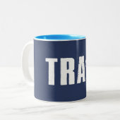 Treinritten Tweekleurige Koffiemok (Voorkant links)