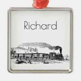  treinschets metalen ornament