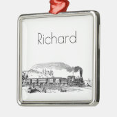  treinschets metalen ornament (Links)