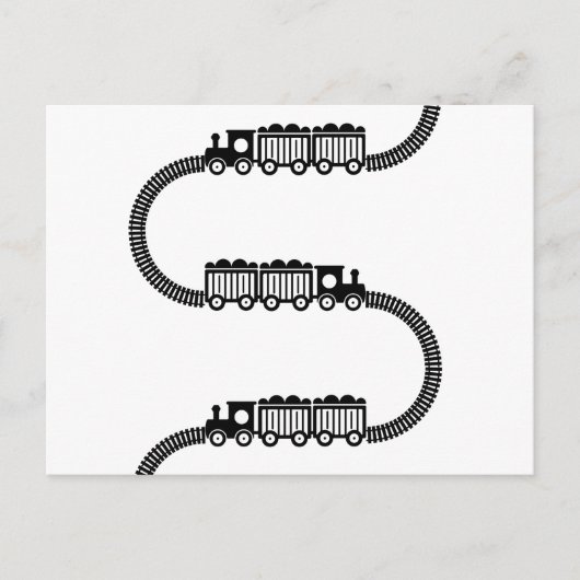 Treinsporen Briefkaart (Voorkant)