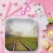 Treinsporen Papieren Bordje (Feest)