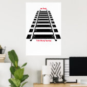 Treinsporen Poster (Thuiskantoor)