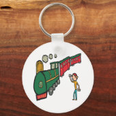 Treinspotten Sleutelhanger (Voorkant)