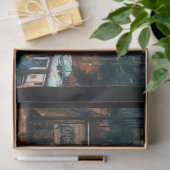 treinstation 20x30-decoupage tissuepapier (Geschenk)