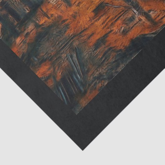 treinstation 20x30-decoupage tissuepapier (Detail)