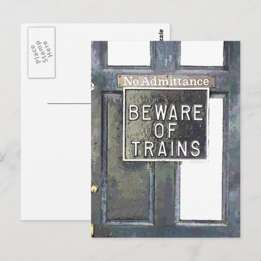 TREINSTATION BRIEFKAART (Voorkant / Achterkant)