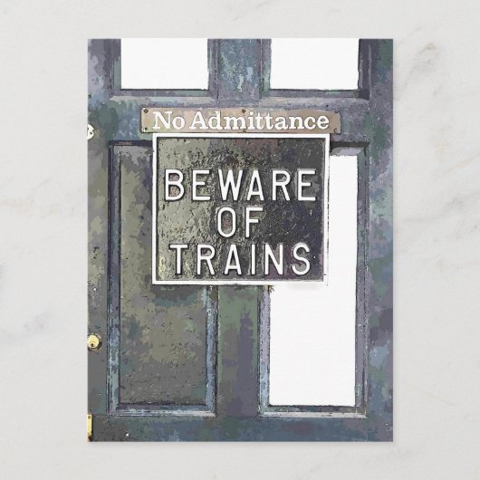 TREINSTATION BRIEFKAART (Voorkant)