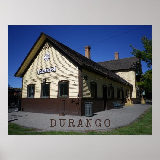Treinstation Durango & Silverton Durango Colorado Poster (Voorkant)