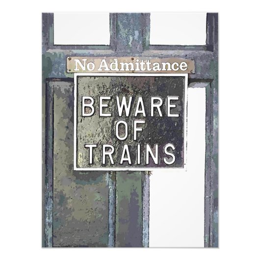 TREINSTATION FOTO AFDRUK (Voorkant)