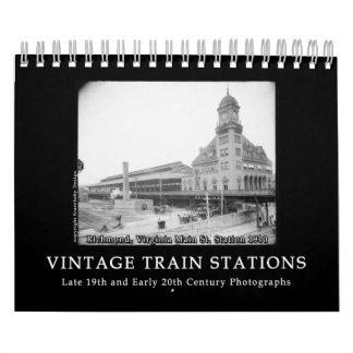  treinstation Foto's 1890-1900 Kalender