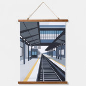 Treinstation Hangend Wandkleed (Voorkant)