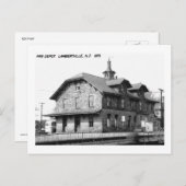 Treinstation, Lambertville, NJ Vintage Briefkaart (Voorkant / Achterkant)