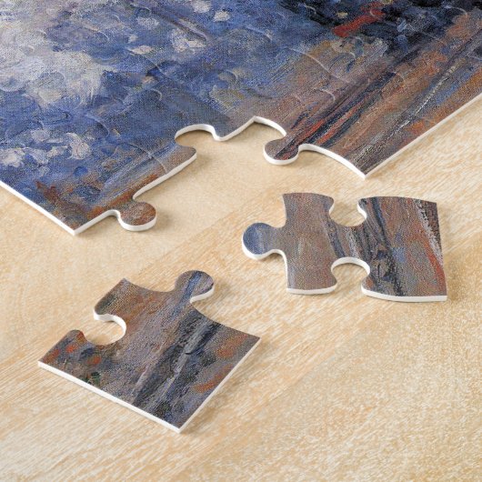 Treinstation Saint Lazare door Claude Monet Legpuzzel (Zijkant)