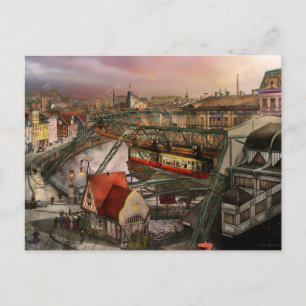 Treinstation - Wuppertal Suspension Railway 1913 Briefkaart