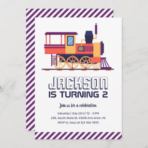 treinstel en kleurrijke jongens van zaterdag kaart