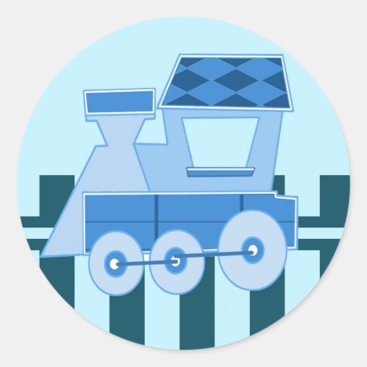 TreinStickers Ronde Sticker (Voorkant)