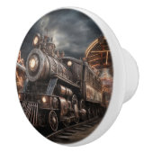 Treinstoomlocomotief Keramische Knop (Rechts)